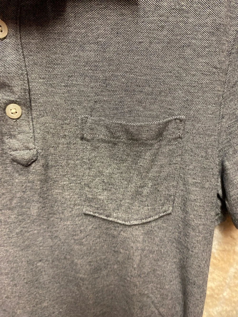 Banana Republic Men’s Short Sleeve Polo in Slate Blue Size Large